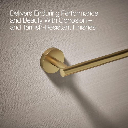 Kohler 27288-2MB Elate® 12" Towel bar, Vibrant Brushed Moderne Brass
