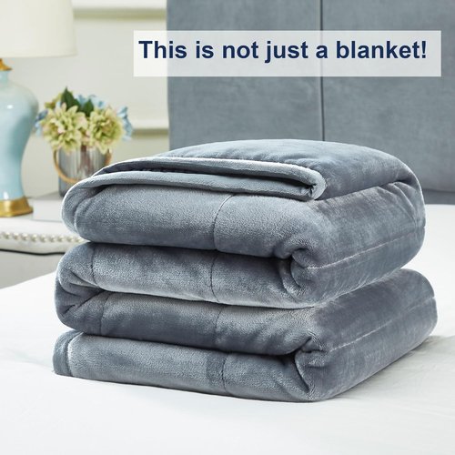 DREAMNINE King Size Fleece Bed Blanket - Luxury Soft Flannel, 90" x 108", Cozy Grey Velvet for Winter