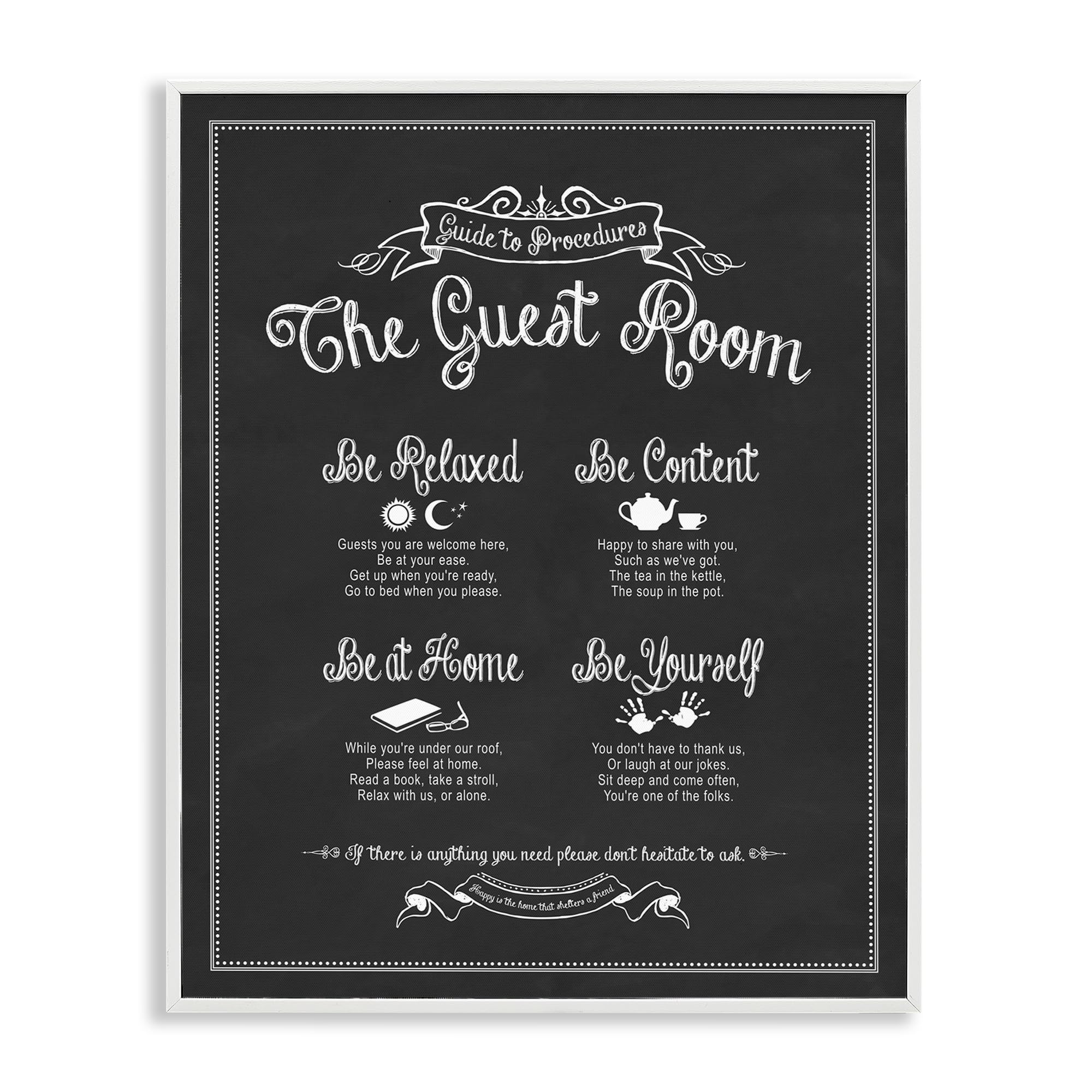 'The Guest Room Guide'| Framed Giclee Art
