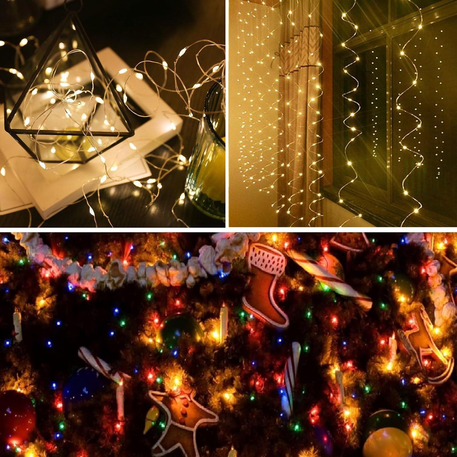 Skiennix 50 LED Fairy Lights - Waterproof Battery Operated String Lights | 16FT for Indoor & Outdoor Use