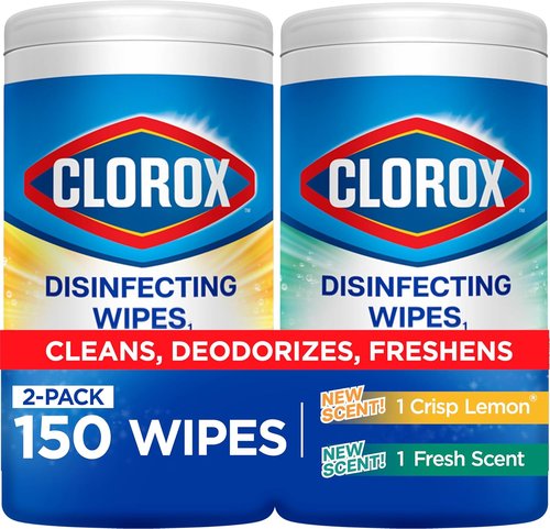 Clorox Disinfecting Cleaning Wipes - Variety Pack of 2 | 75 Count Each for Effective Cleaning