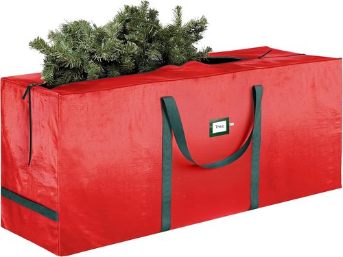 Heavy Duty Moving Bag - Red Christmas Tree Storage Bag for 7.5 Ft Trees | Year-Round Protection