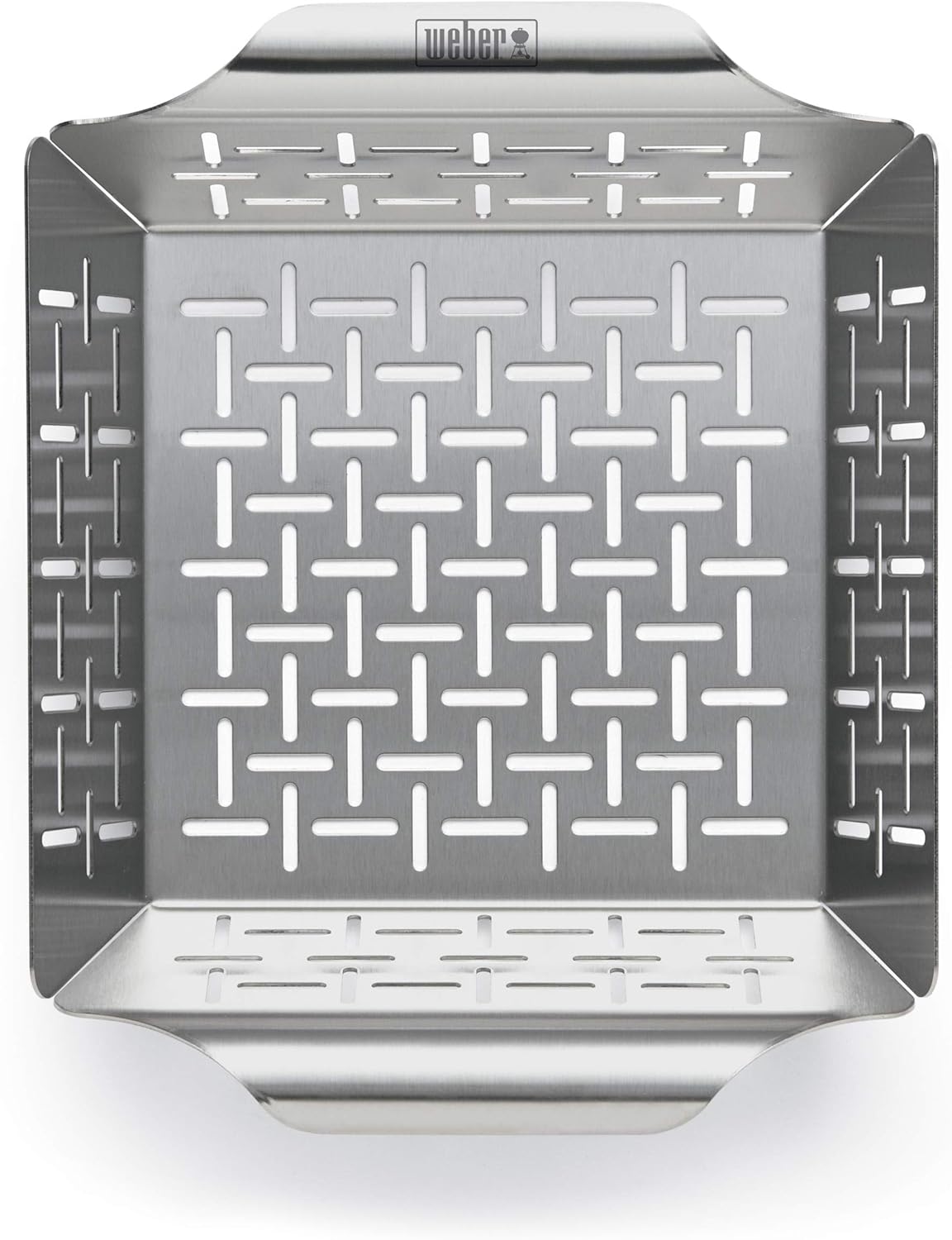 Weber Style Stainless Steel Vegetable Basket - Durable Grill Accessory for Side Dishes | Fits All Weber Grills, Silver