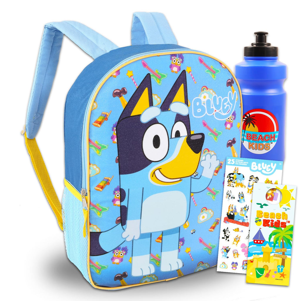 Bluey Backpack for School Bundle w/ 15" Bookbag for Boys Girls + More