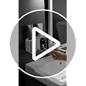 MOPMS Automatic Toothpaste Dispenser - Wall Mounted Bathroom Organizer, Gray