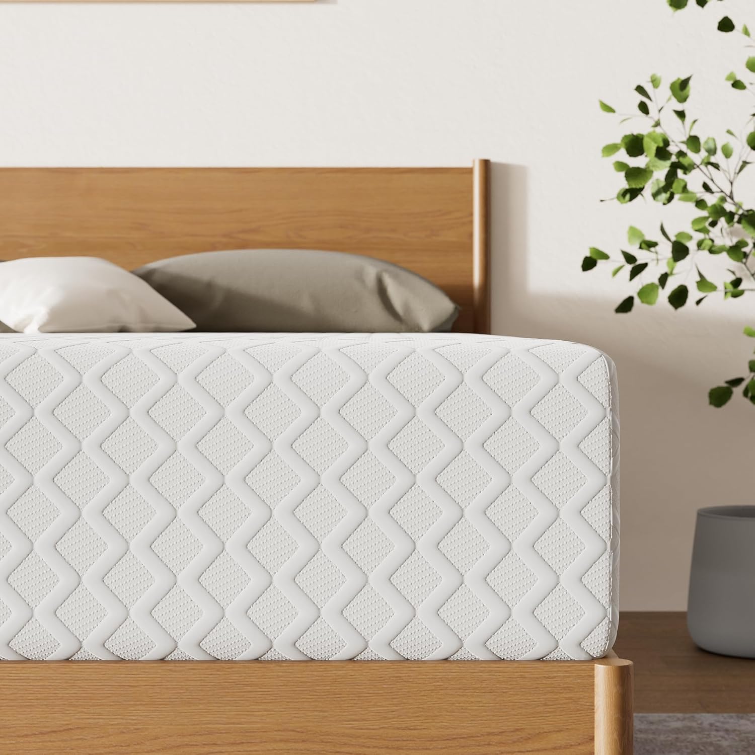 Signature Design by Ashley Chime Twin Mattress - 12" Thick Memory Foam for Pressure Relief | Fiberglass Free