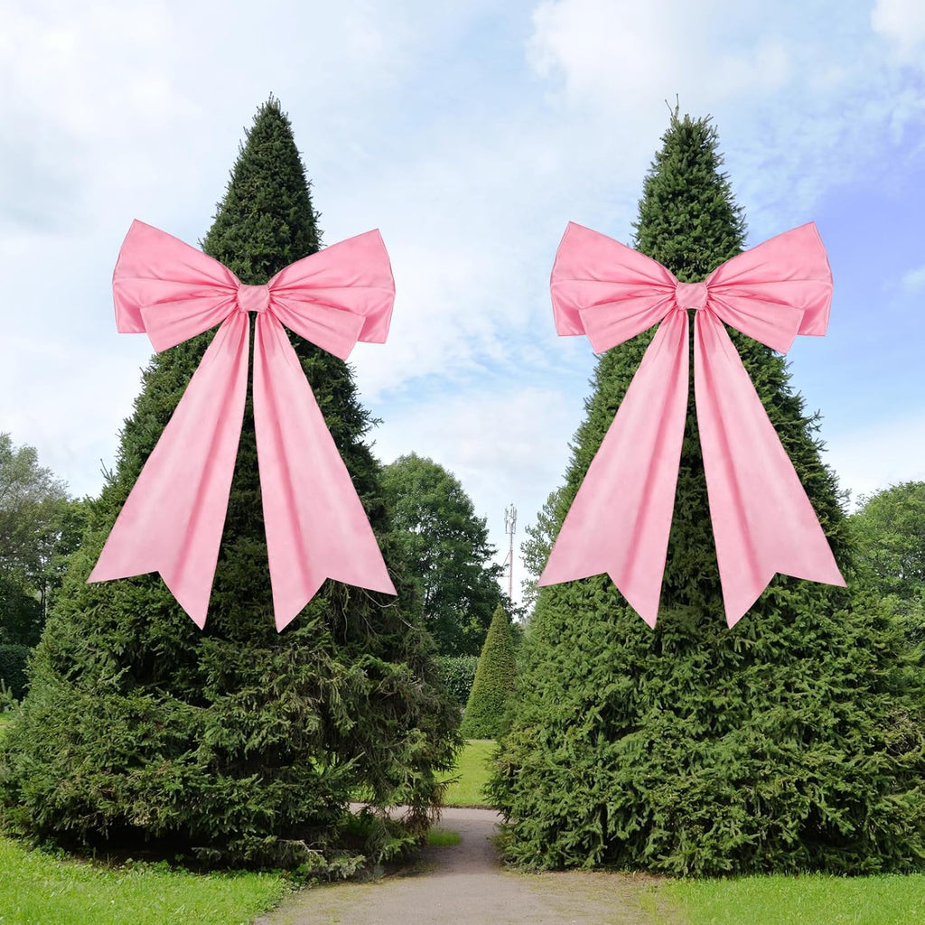 Skiennix Large Pink Coquette Bow - 27.6 x 21.7 Inches | Perfect for Birthday & Bridal Showers