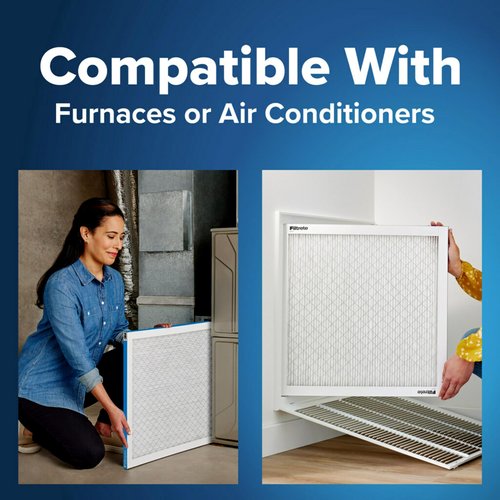 Filtrete 18x20x1 AC Furnace Air Filter, MERV 13, MPR 1900, Premium Allergen, Bacteria & Virus Filter, 3-Month Pleated 1-Inch Electrostatic Air Cleaning Filter, 2-Pack (Actual Size 17.81x19.81x0.81 in)