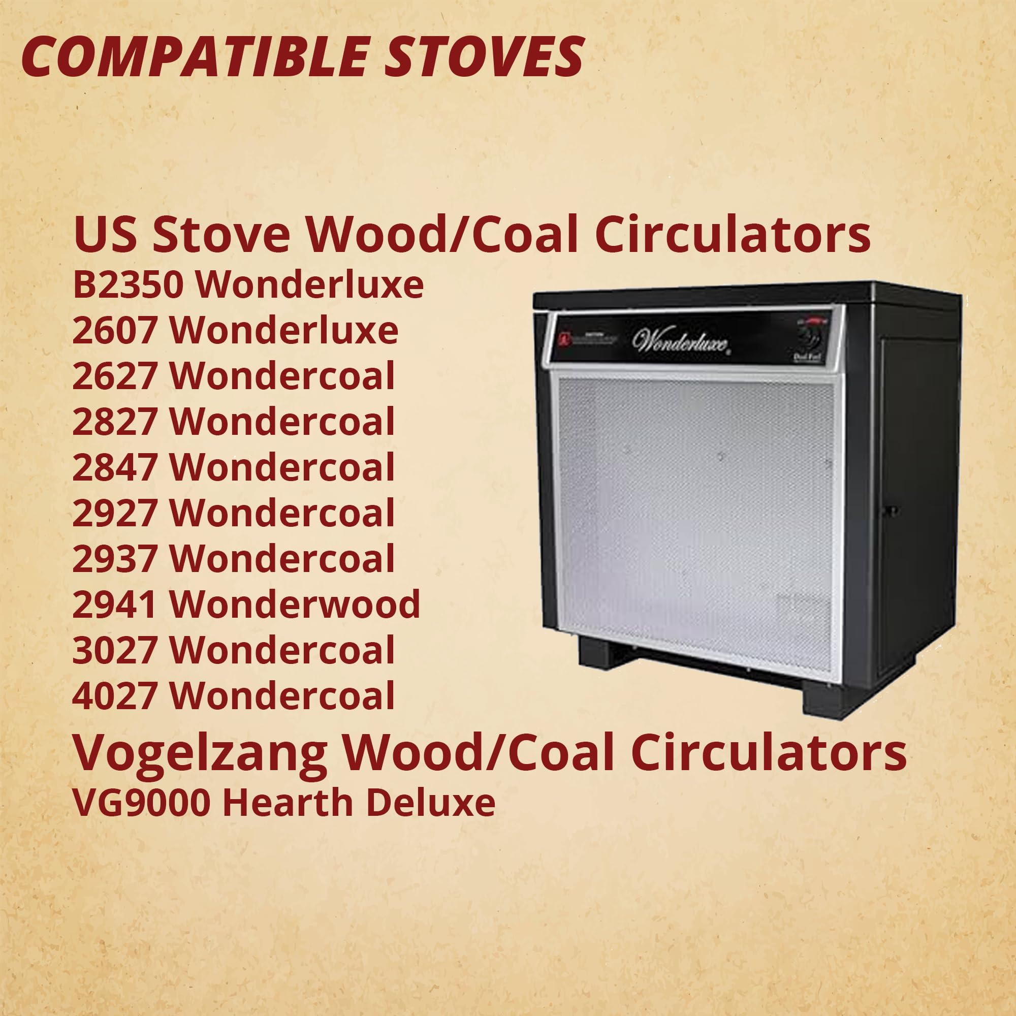 Pellethead US Stove Replacement, Fits USStove Models B2350 Wonderluxe 2607 Coal 2627 Coal 2727 & Vogelzang VG900, Coal Grate 40101