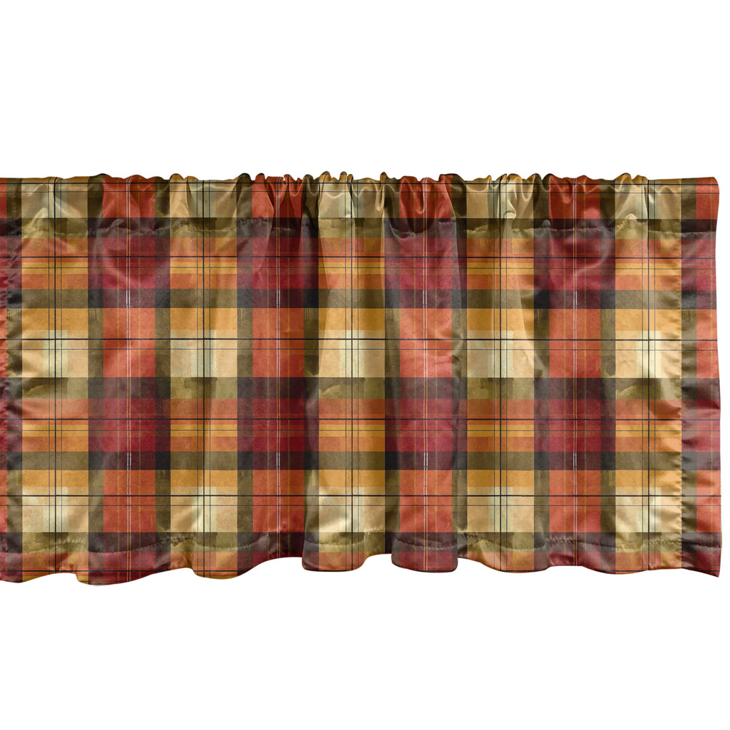 Ambesonne Flower Window Valance, Wild Flowers Poppies and Daisies Rural Nature Scenery in Meadows Rustic, Curtain Valance for Kitchen Bedroom Decor with Rod Pocket, 54" X 18", Blue Yellow