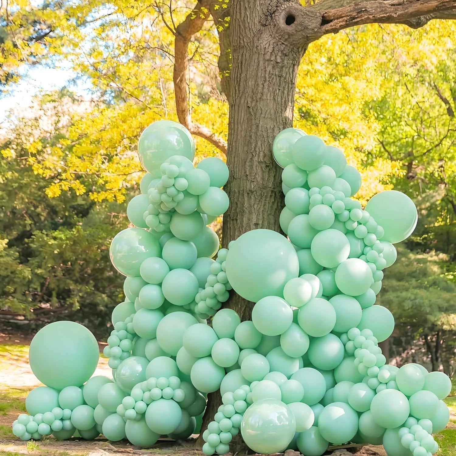 Mint Green Balloons - 12-Inch Latex Balloons | 50-Pack for Wedding, Baby Shower & Birthday Decor