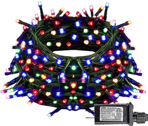 Dazzle Bright Christmas String Lights - 100 LED 33 FT Waterproof Fairy Lights | 8 Modes for Indoor & Outdoor Holiday Decor