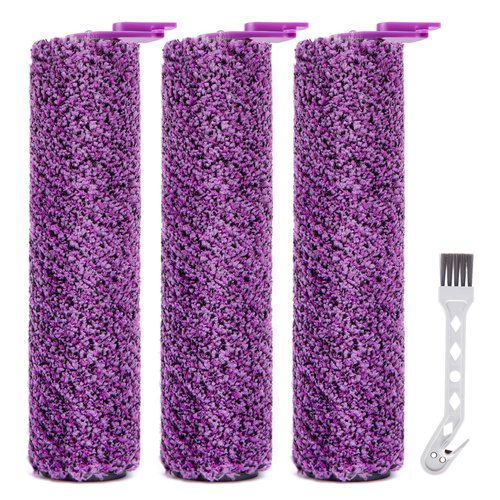 LBLVBNEWD 3 Pack SD201 Roller Brush Replacement Parts Compatible with Shark Steam Pickup 3-in-1 Steam Mop SD200, SD201, SD201C, SD201Q, SD205,3 Brush Roll, 1 Cleaning Brush