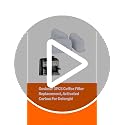 3-Pack Coffee Maker Water Filter Replacement for Delonghi 7313285779