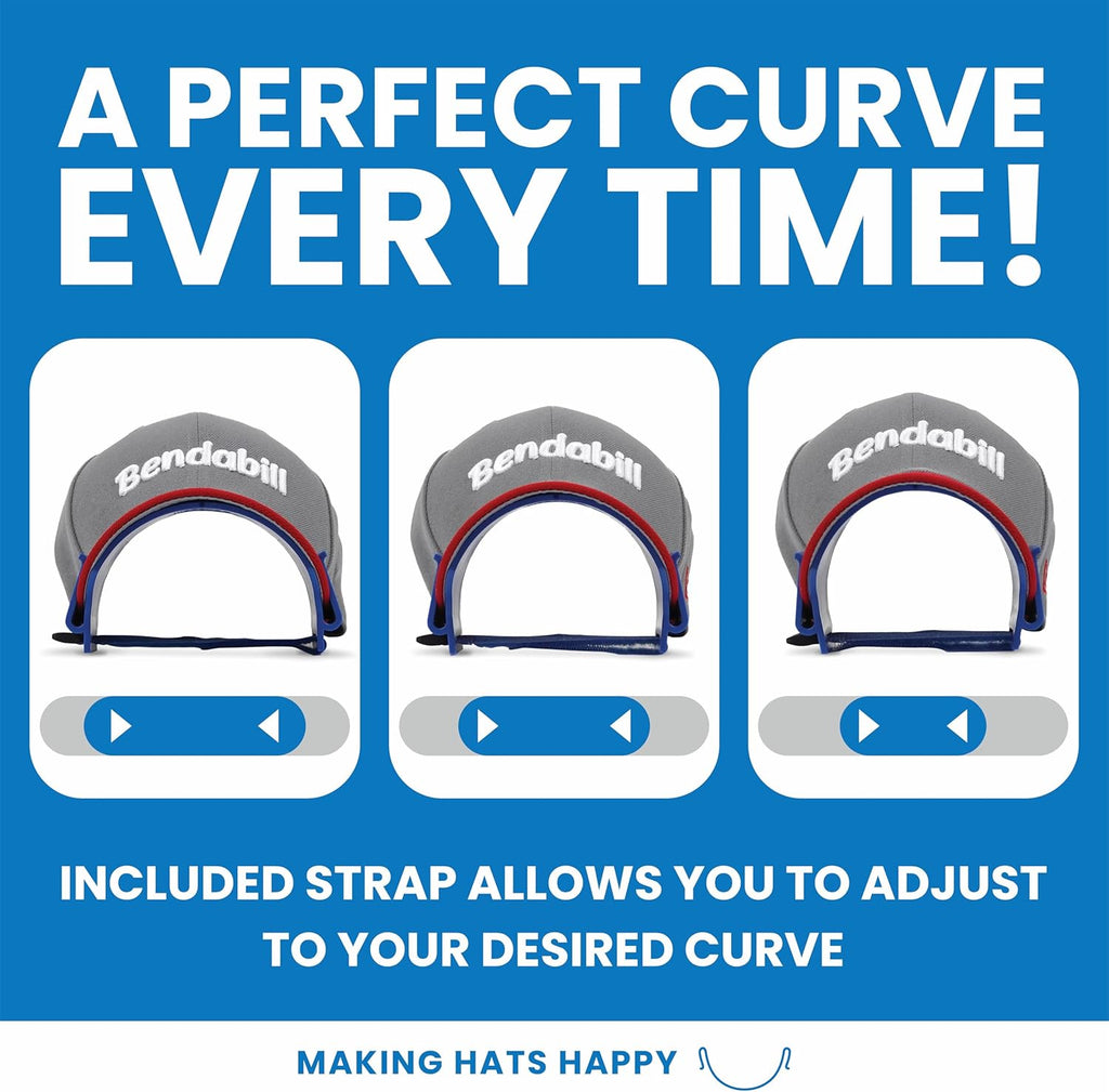 Pro Hat Brim Bender - Guaranteed Perfect Curve Shaper Tool for All Hats | Steaming Optional