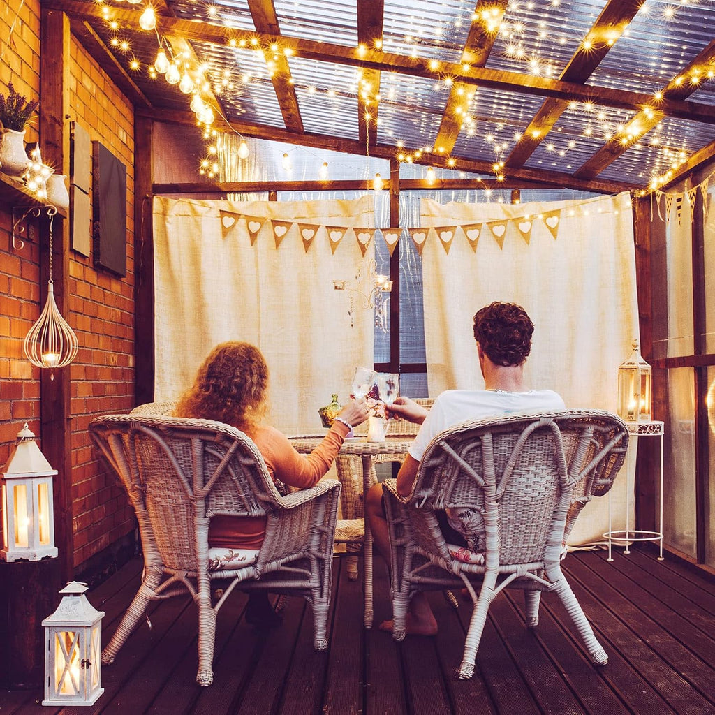 Riakrum 10 ft 30 LED Fairy Lights - Battery Operated Waterproof String Lights for Weddings & Decor | Warm White, 50 Pack