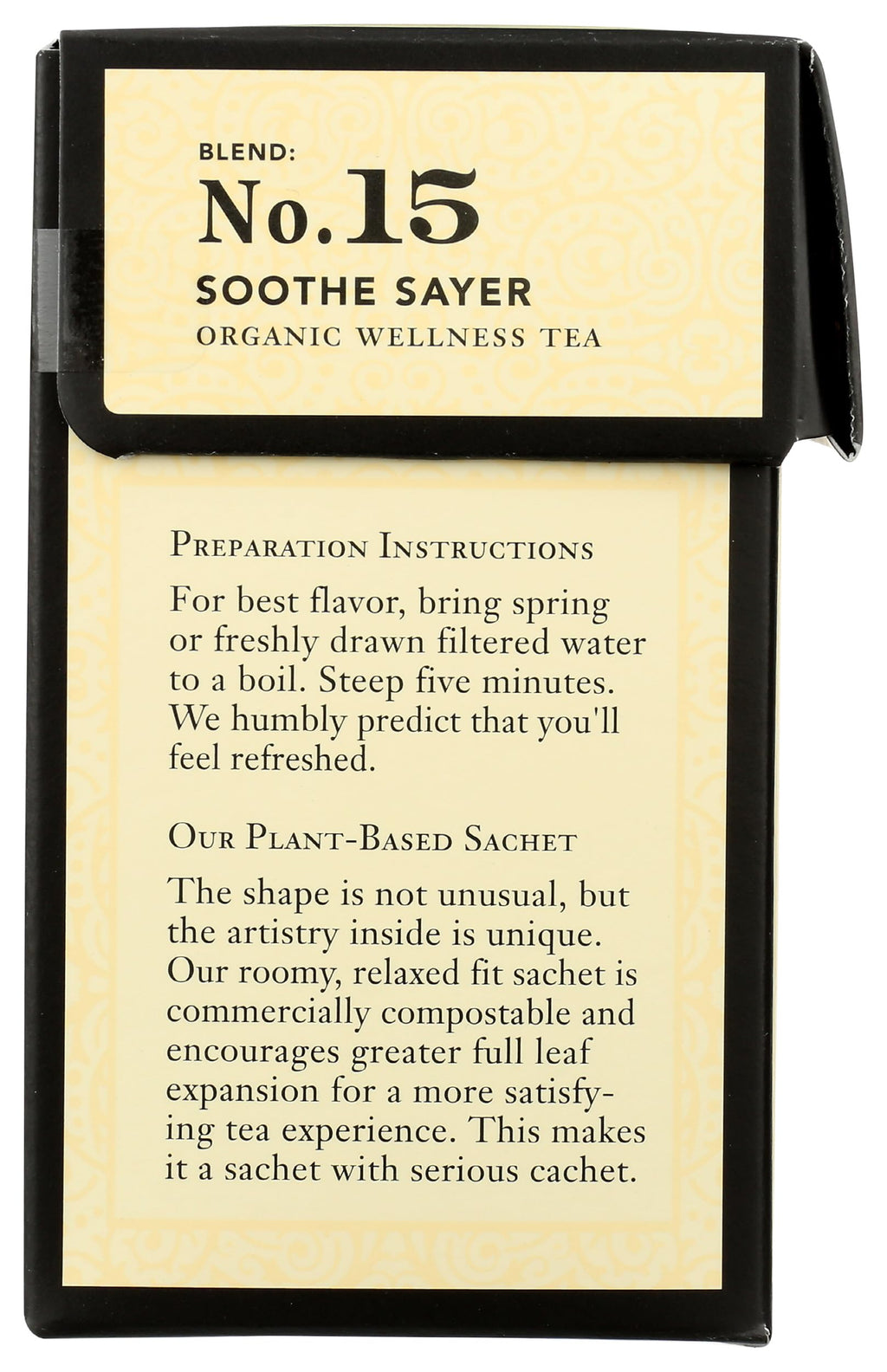 STEVEN SMITH TEAMAKER Smith Teamaker Organic Soothe Sayer No. 15 (Caffeine-free Organic Wellness Tea), 1.05 Oz, 15Count