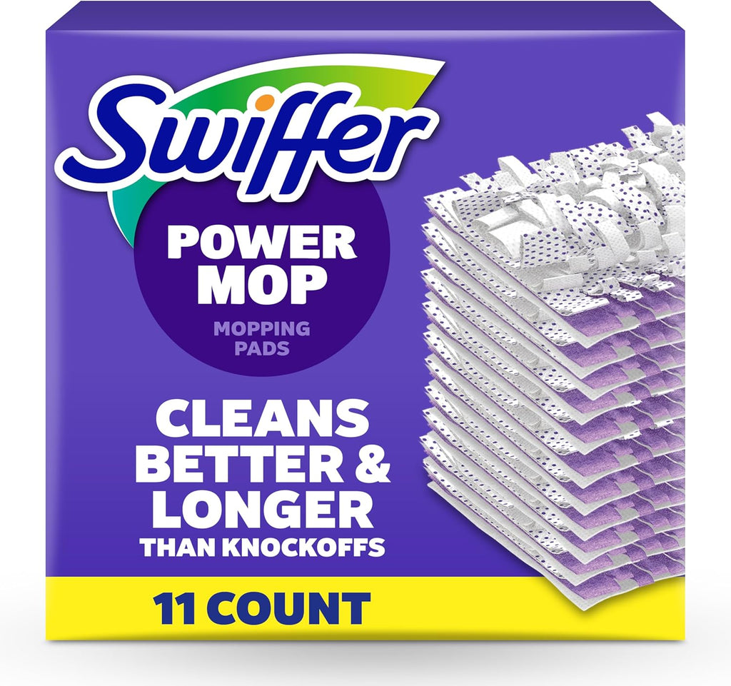 Swiffer PowerMop Multi-Surface Mopping Pad Refills - 11 Count for Effective Floor Cleaning