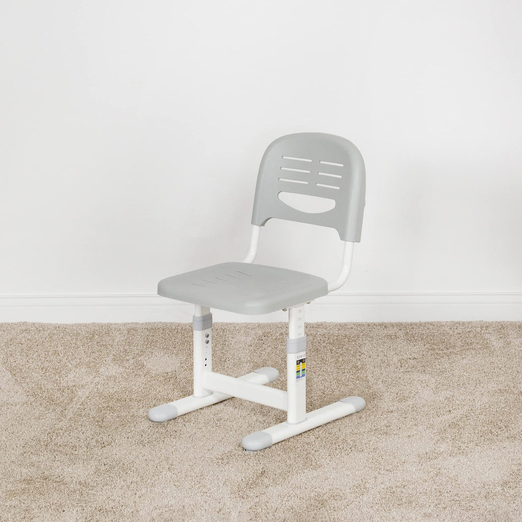 VIVO Height Adjustable Kids' Desk Chair, Chair Only, Multifunctional Interactive Workstation for School Study or Play, Children's Ergonomic Seat with Back, Gray, DESK-V201G-CH