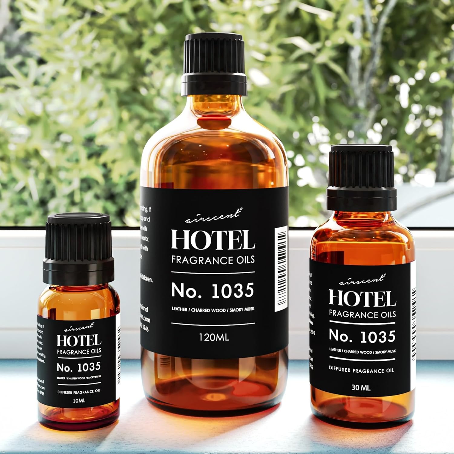AirScent Fragrance Oil No. 1035 - Inspired by Gramercy Park's Cade 26 Santal Blend | 10 mL Glass Bottle with Dropper