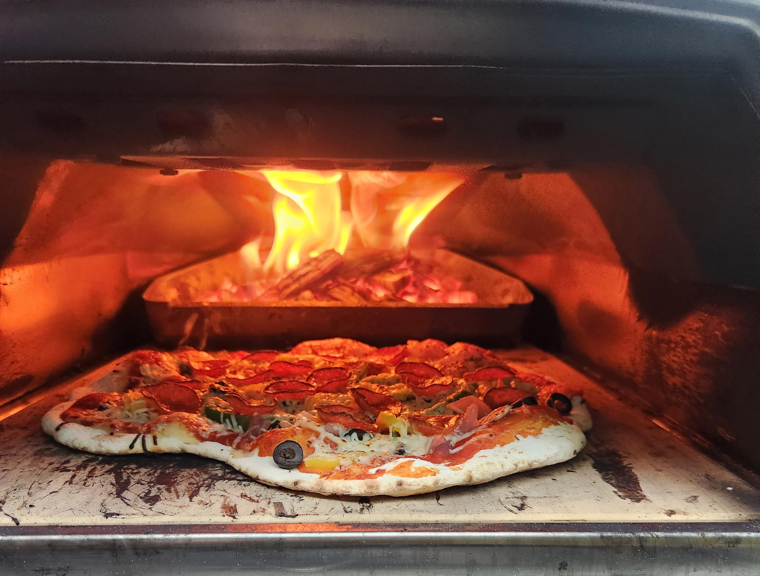 FiveOaks Firewood Kiln Dried Oak Pizza Oven Wood, Mini 5 Inch Cooking Wood for Ooni, Gozney, Bertello Pizza Ovens, Solo Stove & More - Approx 14lbs Product of USA (1,000 Cubic Inches)