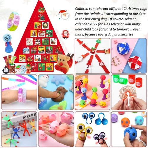 Fidget Advent Calendar - 24 Days of Surprise Gifts | Sensory Toys for Kids & Teens