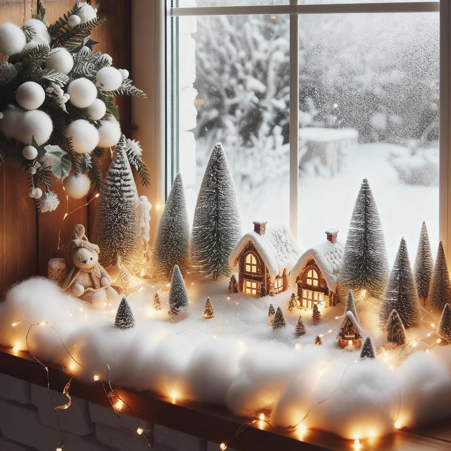 Regine Switzerland Christmas Fake Snow - Fluffy Artificial White Snow for Indoor/Outdoor Decor | 12.3 oz