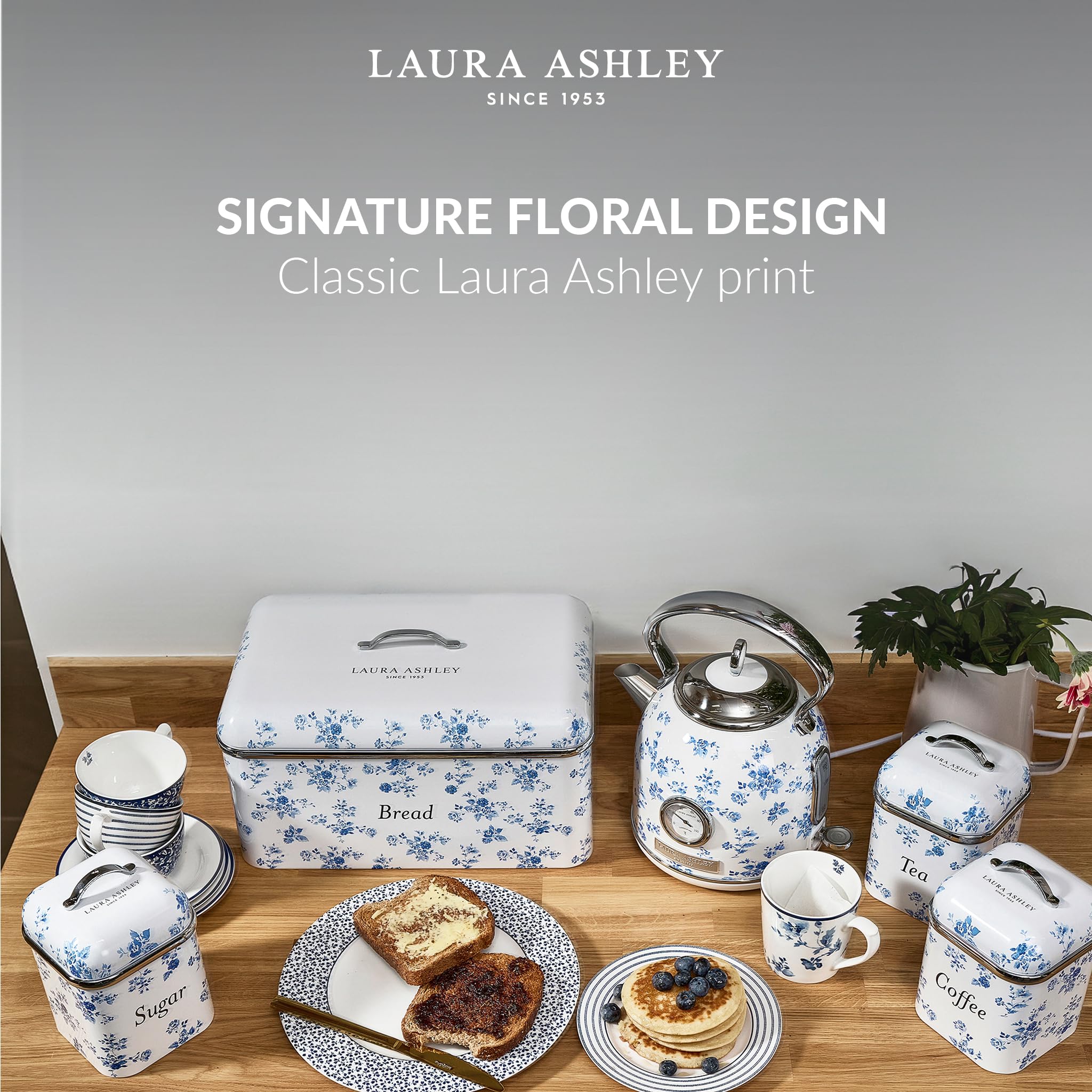 Laura Ashley VQ 3pc Canister Set - China Rose