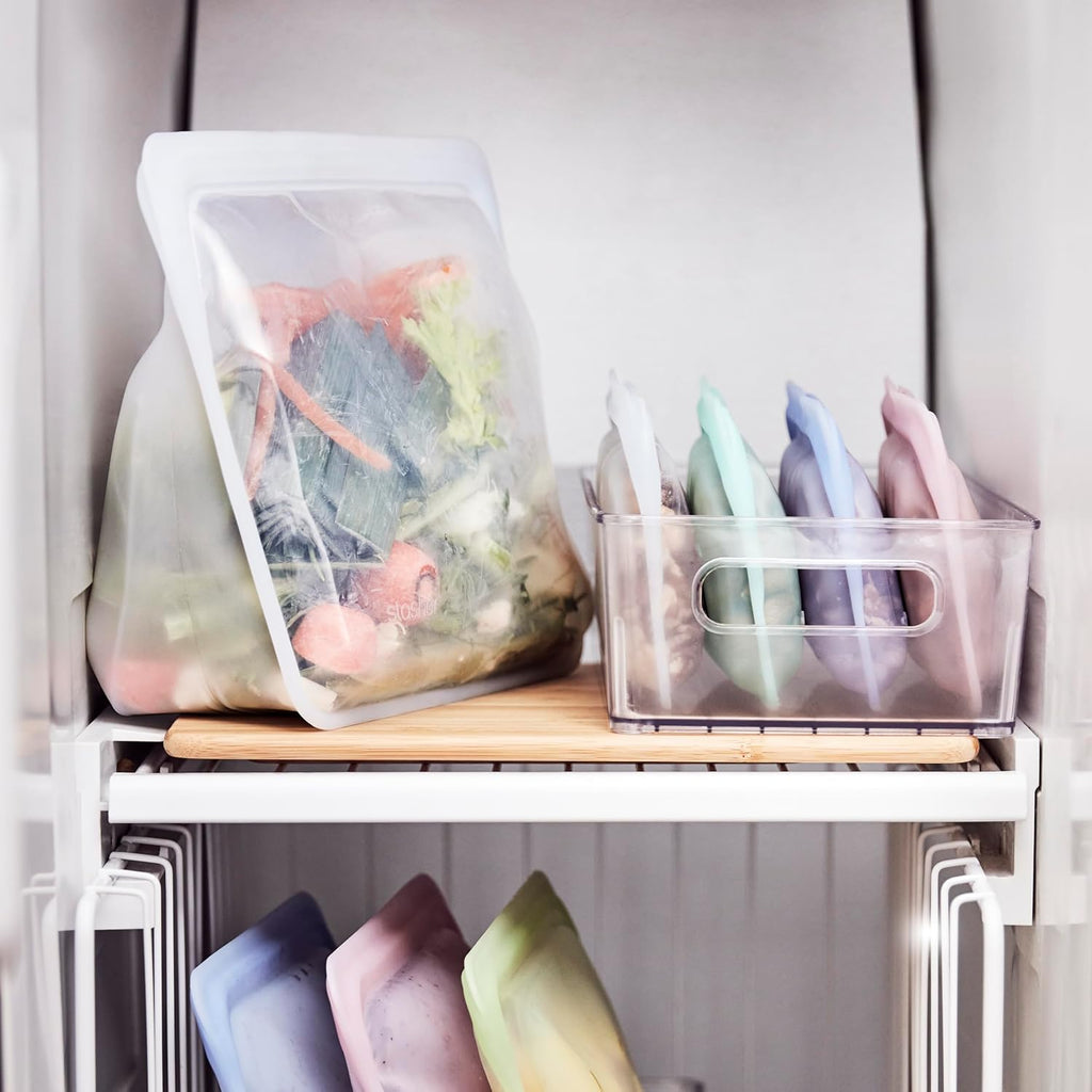 Stasher Silicone Reusable Storage Bag - Stand-Up Mega Bag, 104 Oz, Eco-Friendly, Microwave & Dishwasher Safe | Premium Food Storage Solution
