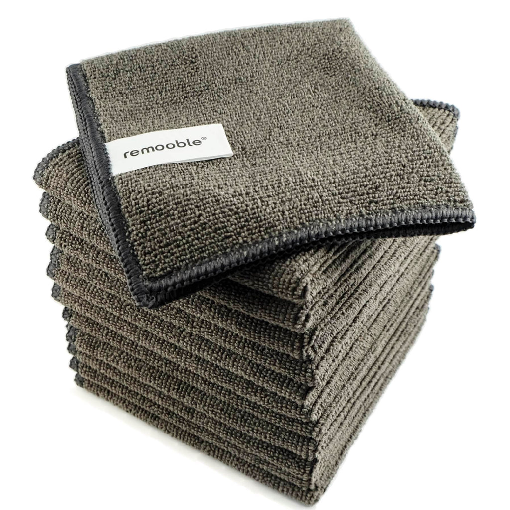 Remooble Microfiber Cleaning Cloth, Streak Free Whiteboard Cleaning Rags, Dry Erase Microfiber Towels, Pack of 12, Size 10 x 10 inch (25 x 25cm)