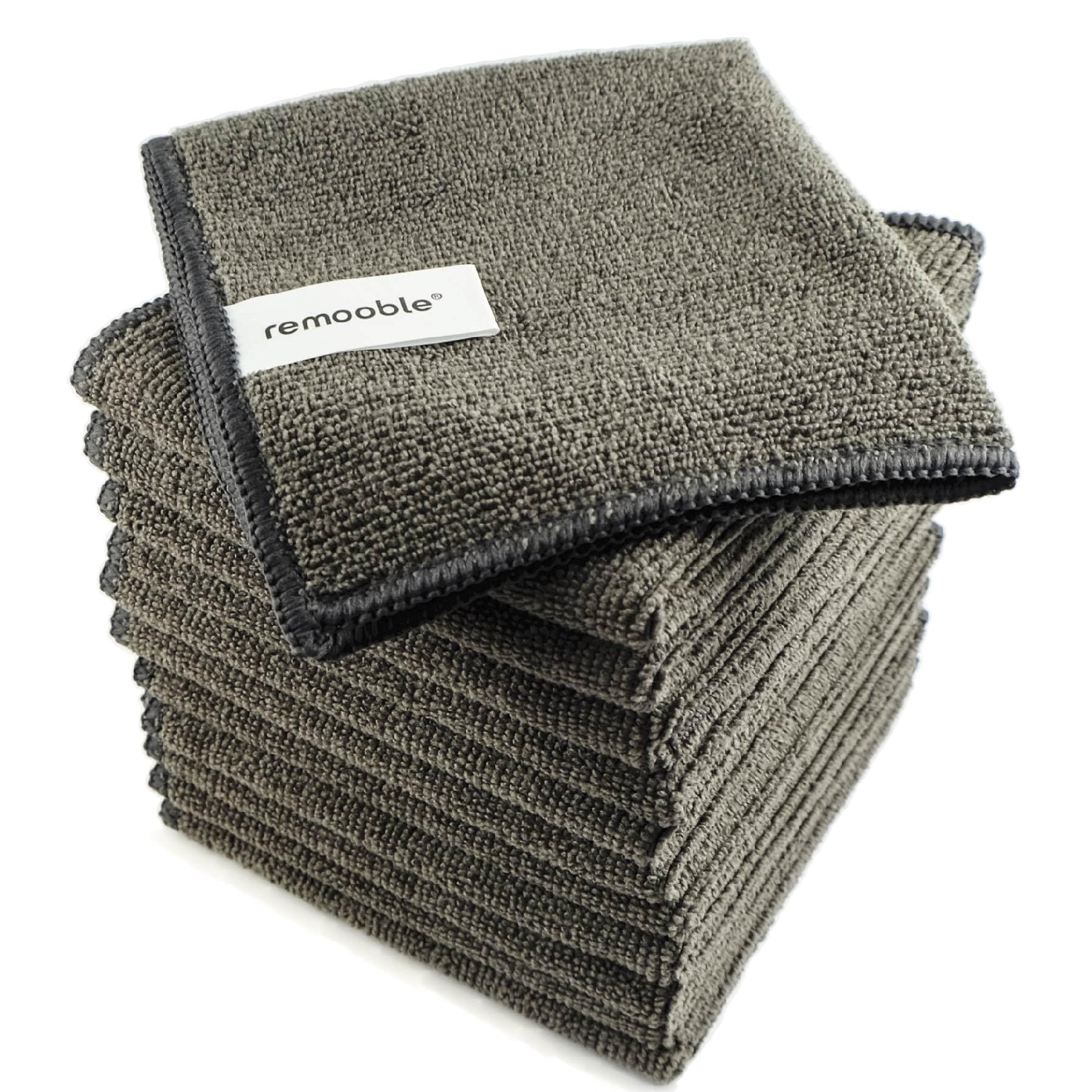 Remooble Microfiber Cleaning Cloth, Streak Free Whiteboard Cleaning Rags, Dry Erase Microfiber Towels, Pack of 12, Size 10 x 10 inch (25 x 25cm)