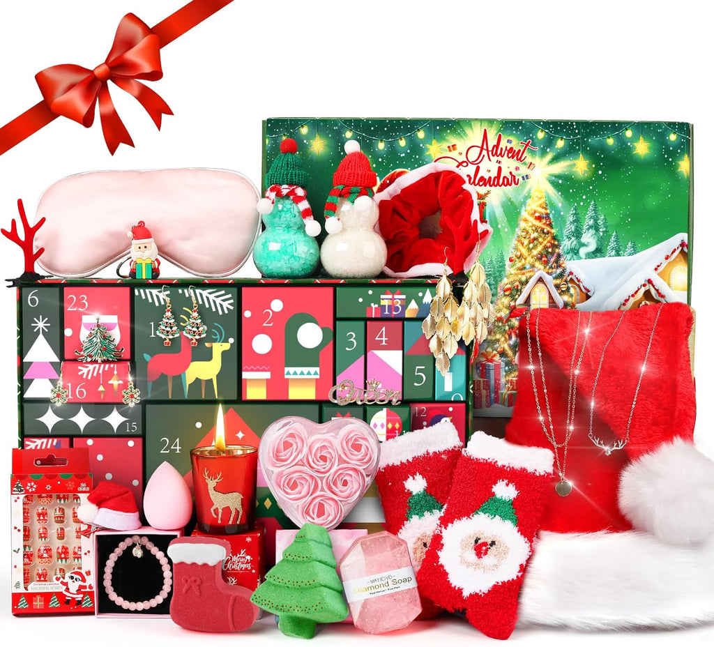 Regine Switzerland Christmas Gift Basket - Beauty & Bath Spa Self-Care Set for Women | Perfect Holiday Surprise for Mom, Wife, or Friends