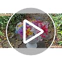 Powbrace 22-Pack Artificial Flowers, UV-Resistant Silk Fake Plants - Blue