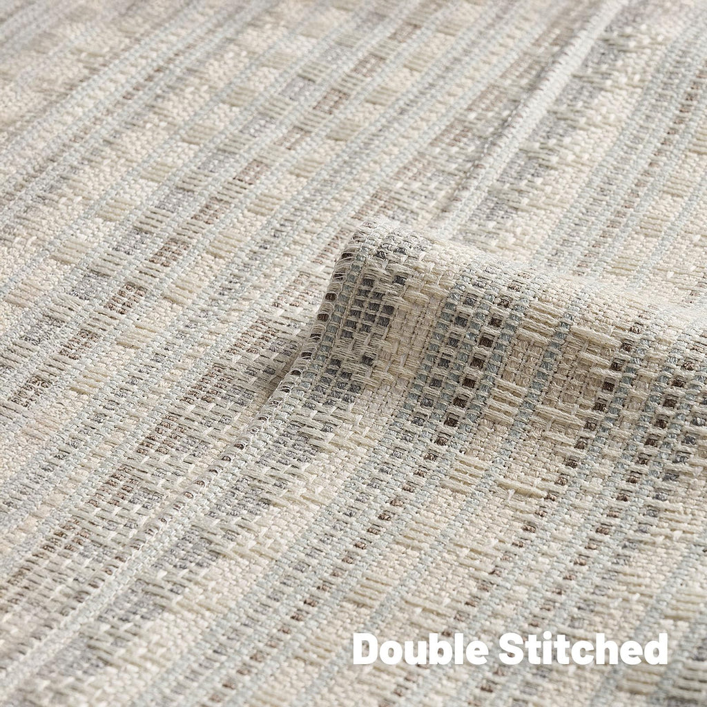FUTEI Pack of 2 Chenille Jacquard Throw Pillow Covers 18x18 Inch Soft Cozy Woven Embroidery Decorative Cushion Case Boho Farmhouse Accent for Couch Bed Living Room, Grey White