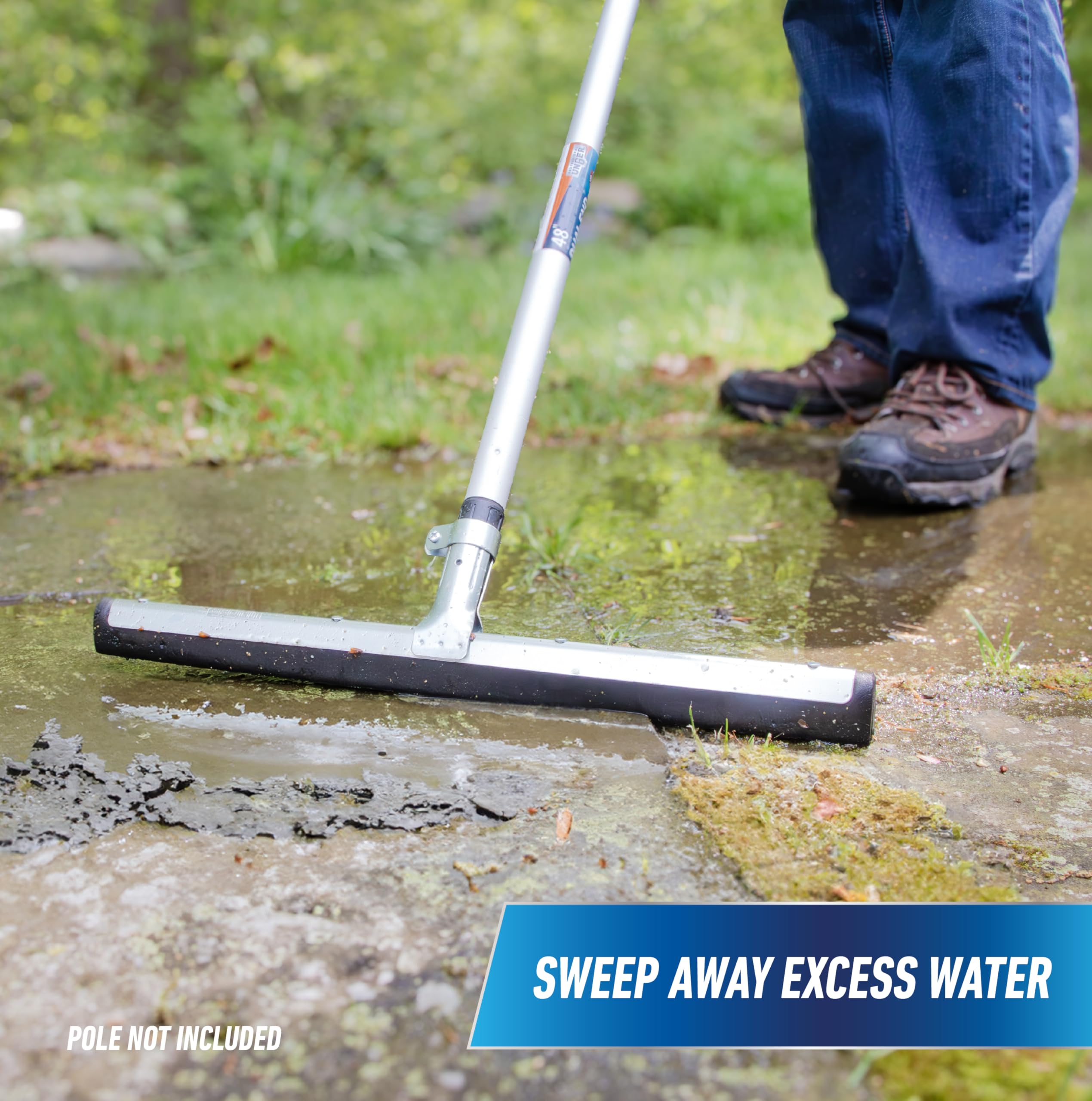 Unger Professional AquaFlex Uneven Surface Floor Squeegee, 18"