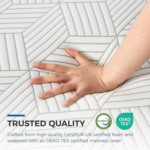 FATHOM Firm Twin Mattress - 8 Inch Memory Foam for Back Pain Relief | Cool Sleep with Gel Foam, CertiPUR-US Certified