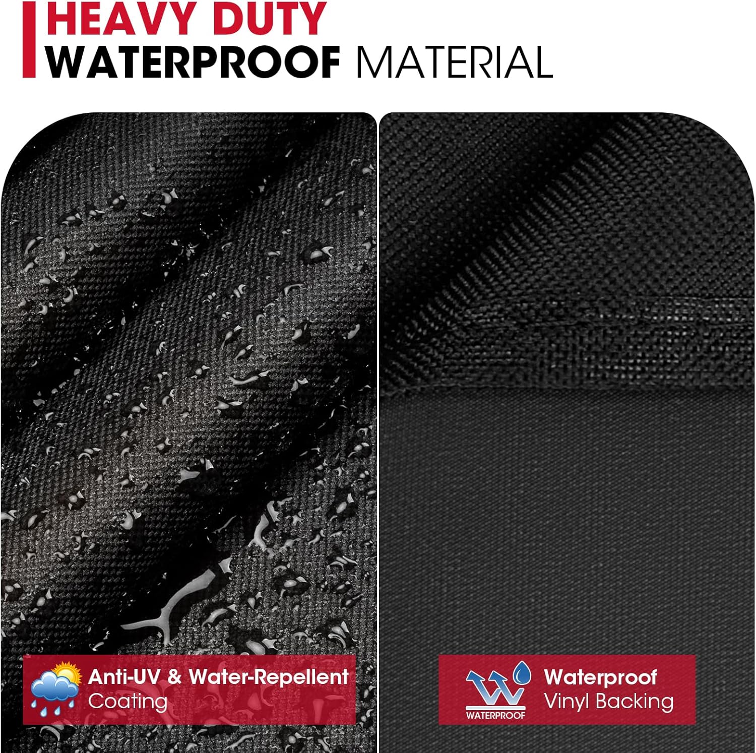 Unicook 32-Inch Heavy Duty Waterproof Grill Cover - Fits 2 Burner Gas BBQs | All Weather Protection