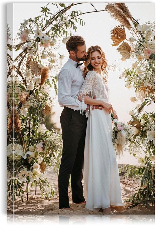 Custom Canvas Prints by [Brand Name] - Personalized Photo Wall Art for Weddings, Family, and Pets | 24x36 Wrapped Frame