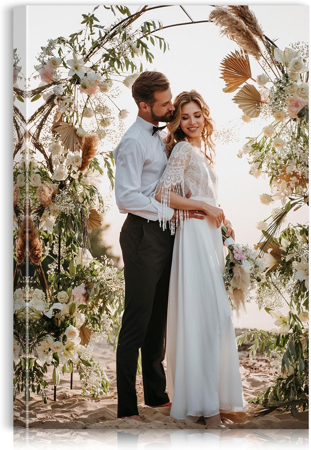 Skiennix Custom Canvas Prints - Personalized Photo Wall Art for Weddings, Family, Pets | 16x24 Wrapped Frame