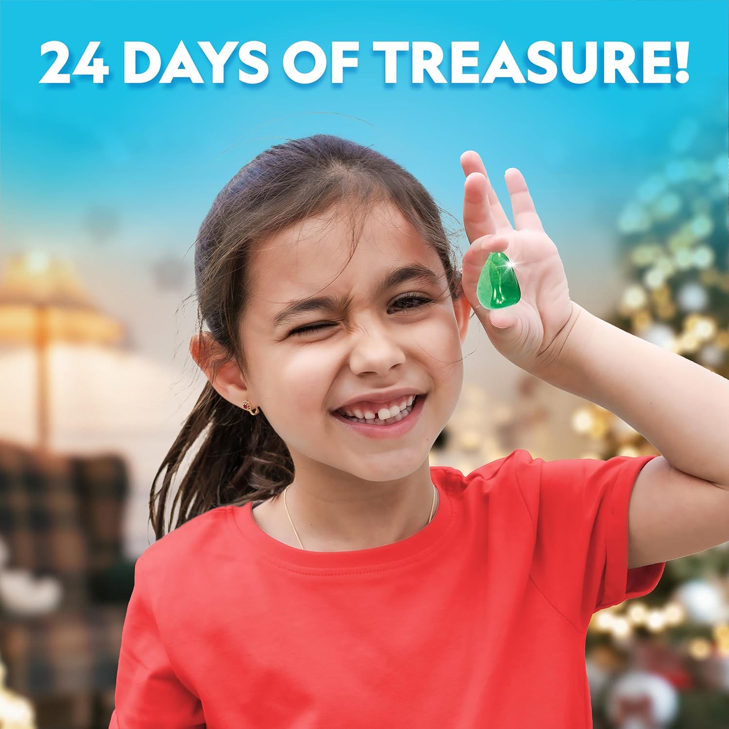 National Geographic 2025 Gemstone Advent Calendar - Limited Edition Kids' Countdown with 24 Gemstones & Mini Dig Kit