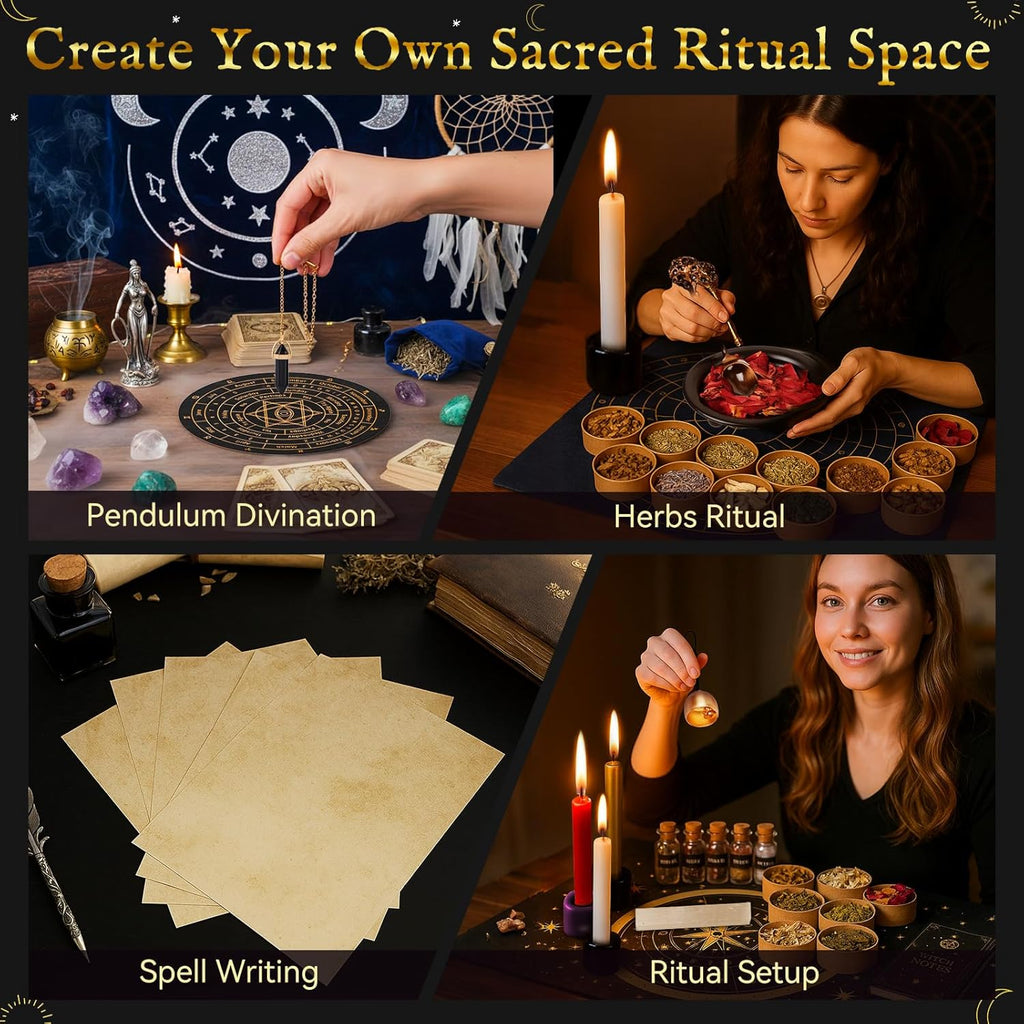 Skiennix Witchcraft Supplies Advent Calendar - Magical Tools, Crystals & Healing Candles for Women & Teens