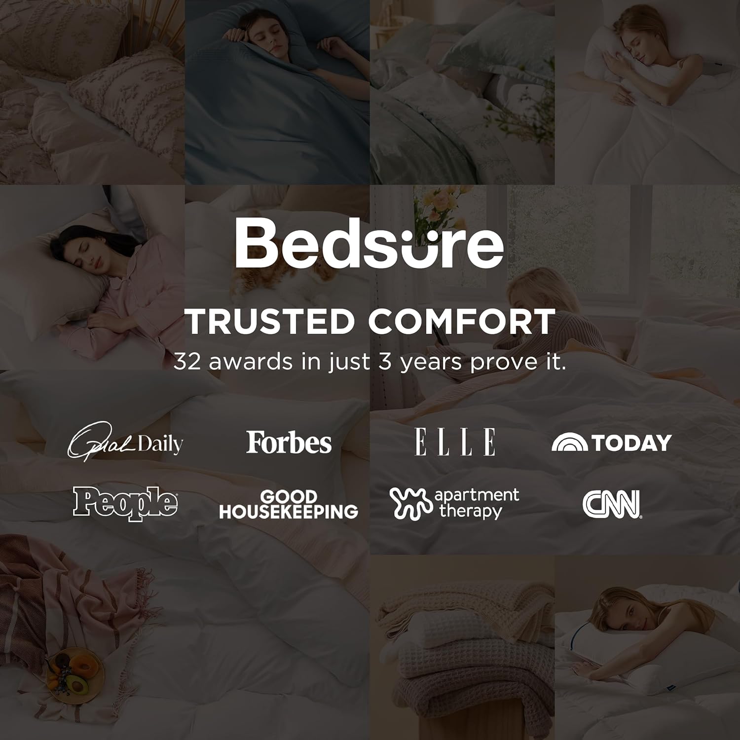 Bedsure Khaki Duvet Cover Set - Extra Soft King Size Bedding, 3 Pieces with Zipper Closure & Pillow Shams