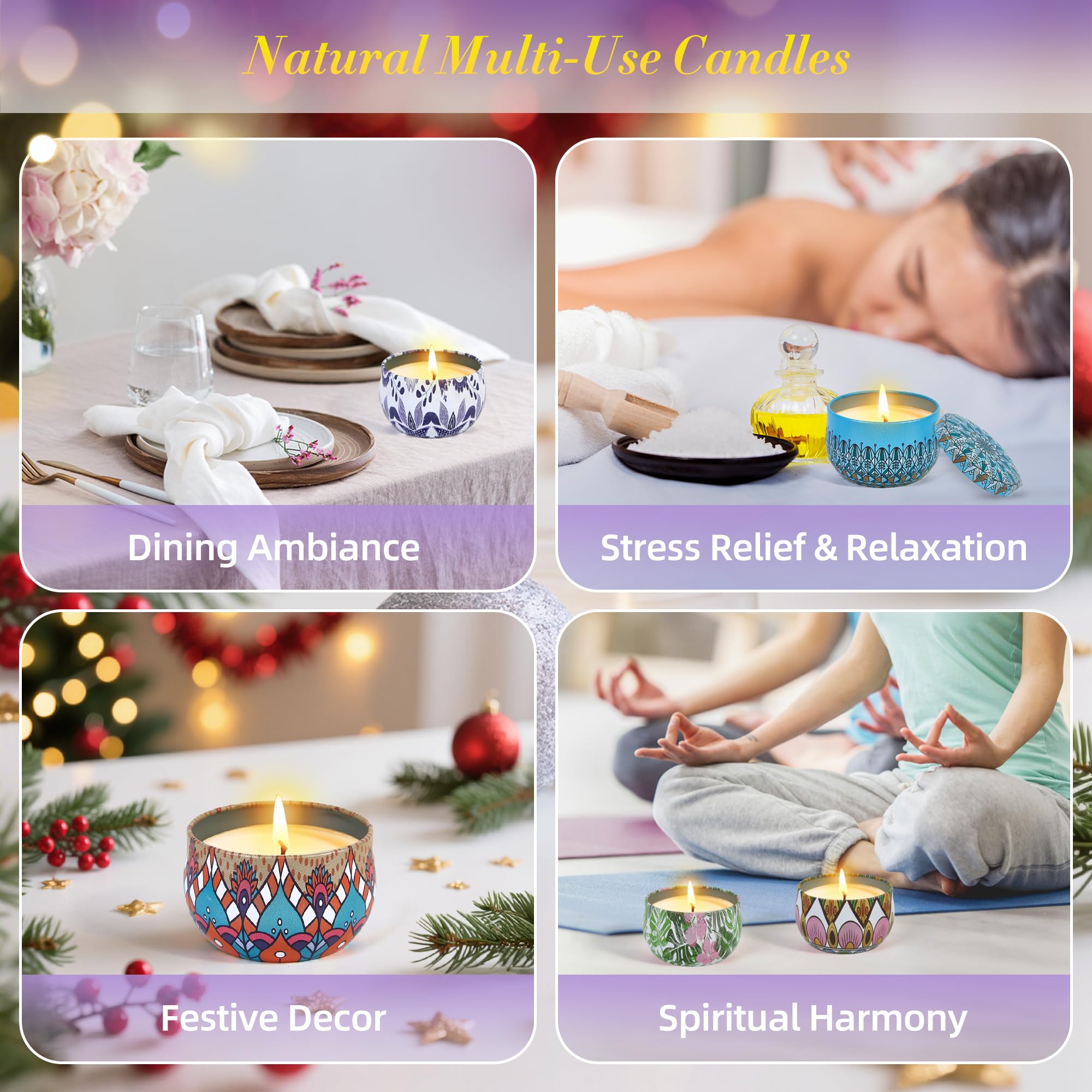 Advent Calendar 2025 - 24 Days Scented Candles Gift Set Christmas Advent Calendars Aromatherapy Candle - Birthday Thanksgiving Mother's Day for Adult Women with Gift Box