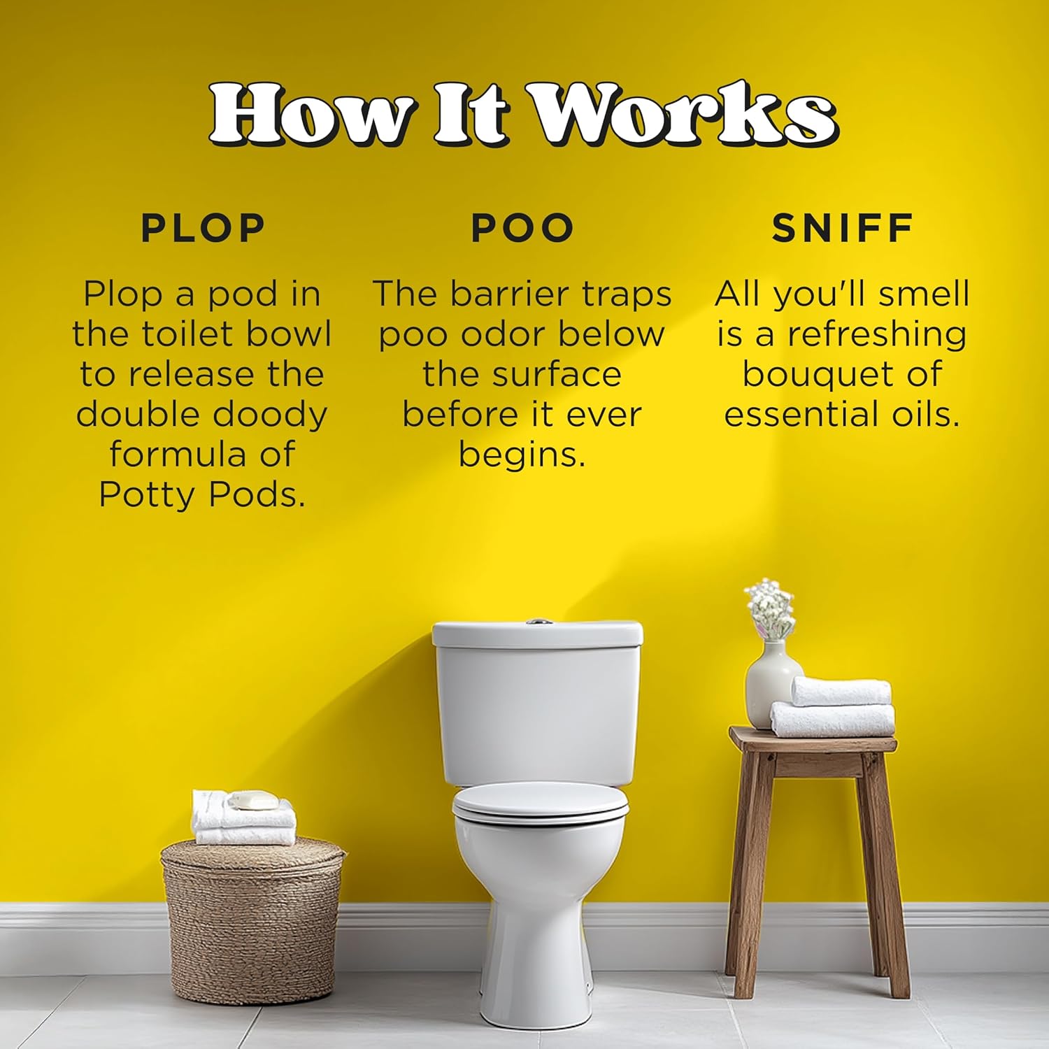Poo-Pourri Before-You-Go Toilet Potty Pods - Original Citrus Scent, 5 Ct | Bathroom Odor Deodorizer & Cleaner