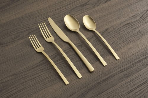 Cambridge 807420Hgy12X Beacon Gold Satin 20-Piece Flatware Set