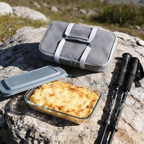 9x13 Glass Baking Dish With Lid - 3Qt Casserole Dish With Insulated Carrier Bag | Perfect For Potlucks & Picnics