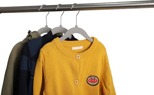 Finnhomy Velvet Non-Slip Baby & Kids Clothes Hangers - 20-Pack Heavy-Duty Space-Saving Gray