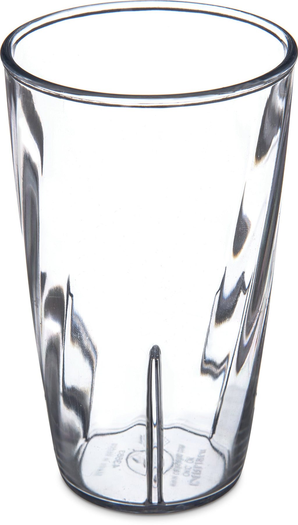 Carlisle FoodService Products Swirl Tumbler, Plastic Cup for Water and Cold Drinks, 8 Oz, 36 Count, Clear