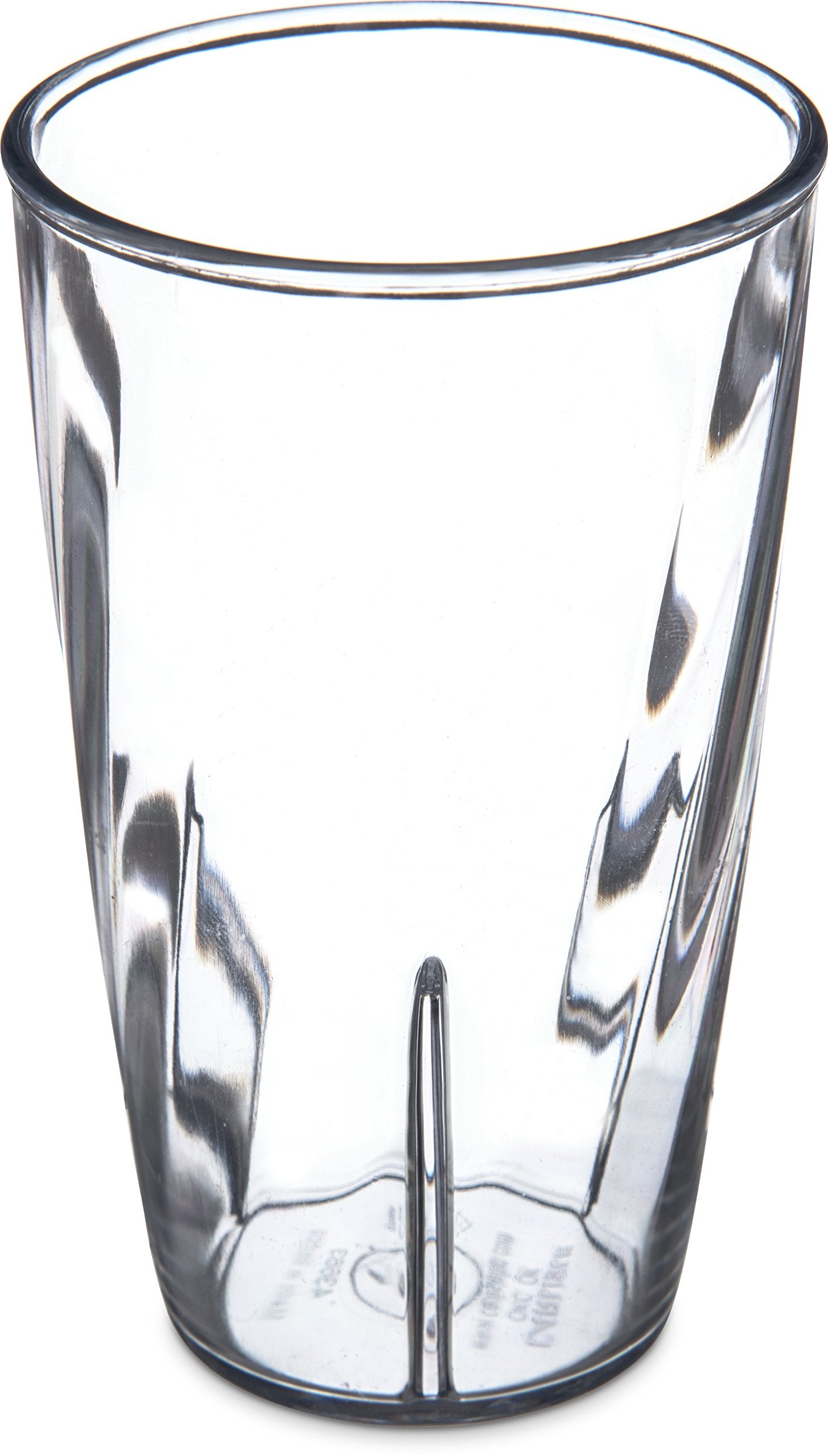 Carlisle FoodService Products Swirl Tumbler, Plastic Cup for Water and Cold Drinks, 8 Oz, 36 Count, Clear
