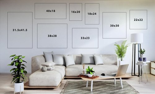 Kate and Laurel Custom Printed Canvas Wall Art - 40x18 Black Sylvie Personal Print for Bedroom or Living Room Decor | Hand Framed in the USA